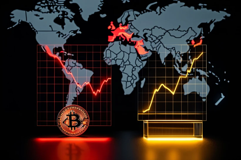 Яқин Шарқдаги ноаниқликлар фонида олтин нархи кўтарилмоқда, Bitcoin нархи эса сезиларли тушиб кетди