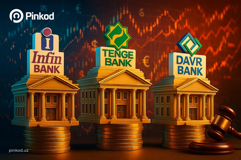 Raqobat qoʻmitasi Infinbank, Tenge bank va Davr Bank filiallariga nisbatan jarima qoʻlladi