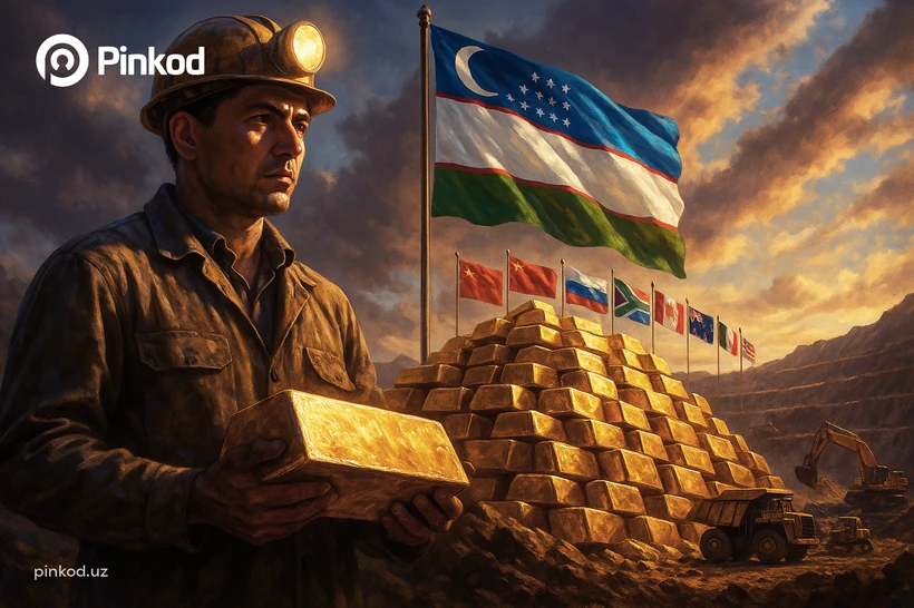 Oʻzbekiston 2024 yilda eng koʻp oltin qazib olgan TOP-10 mamlakatlar qatoriga kirdi