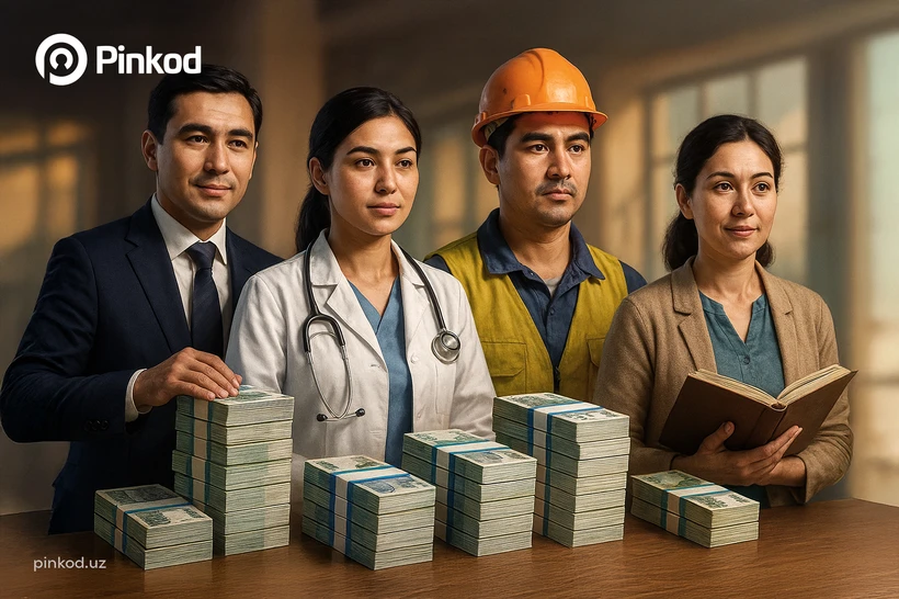 От банкира до учителя: Какова средняя заработная плата в различных отраслях Узбекистана?
