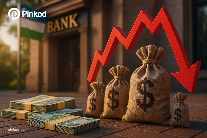 Avgust oyida Oʻzbekiston banklaridagi muammoli kreditlar hajmi kamaydi