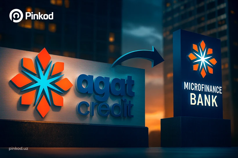 Agat Credit faoliyat shaklini Mikromoliya bankiga oʻzgartirmoqda