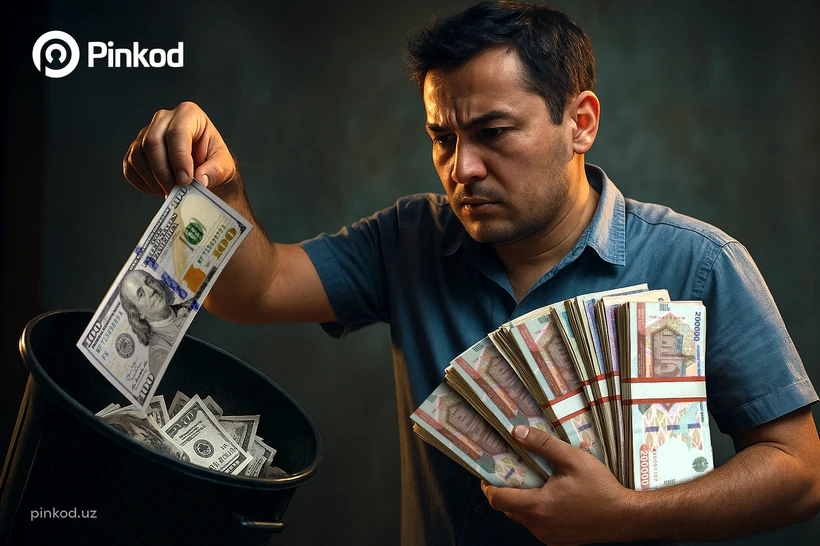 Oʻzbekistonliklar pullarini tobora kamroq dollarda saqlamoqda