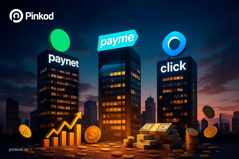 Paynet, Payme ва Click: 2025 йил биринчи ярмида ким қанча фойда кўрди?