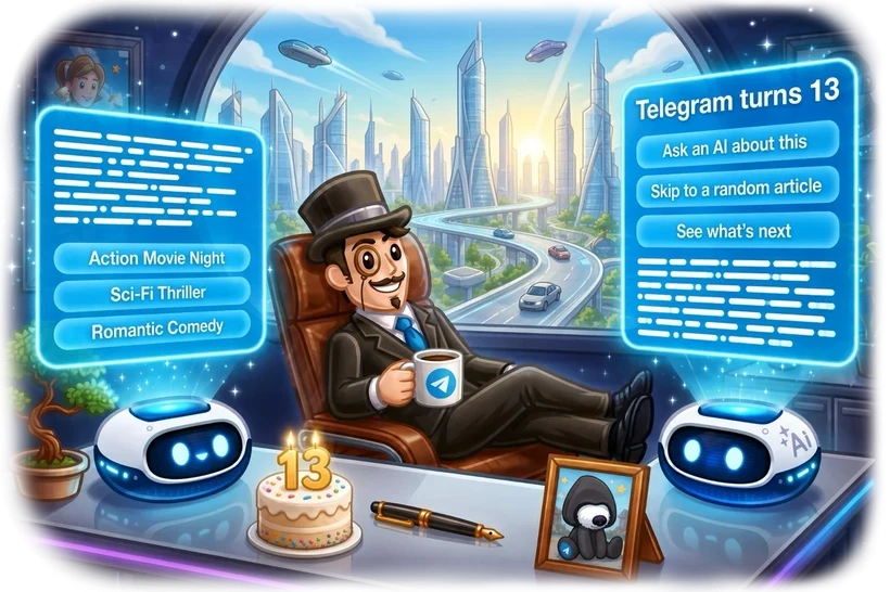Telegram представил новую версию в честь своего 13-летия