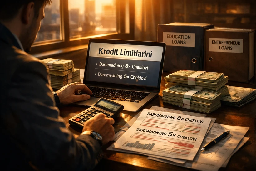 Aholiga beriladigan mikroqarz va isteʼmol kreditlariga nisbatan yangi cheklovlar joriy etildi