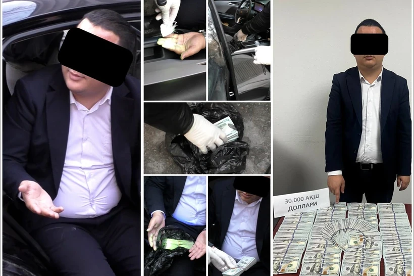 В Узбекистане руководящий сотрудник престижного банка задержан при получении взятки в 30 тысяч долларов