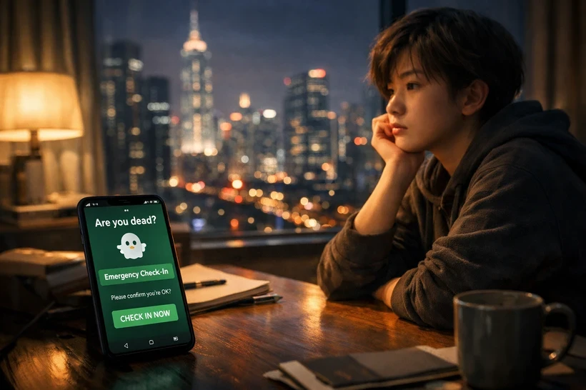 Приложение «Are you dead?», созданное для одиноких людей, стало популярным в интернете