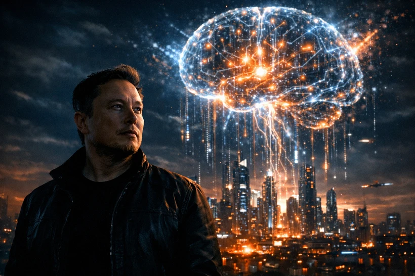 2030 yilga borib sunʼiy intellekt butun insoniyatdan ham aqlli boʻladi — Ilon Mask