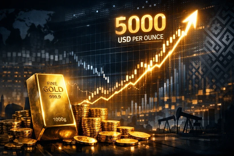 Цена на золото впервые в истории достигла 5 100 долларов