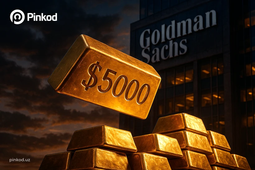 Олтин нархи $5 минггача кўтарилиши мумкин — Goldman Sachs прогнози