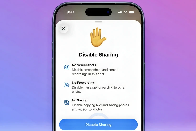 Telegram’да шахсий чатларда хабарларни узатишни чеклаш функцияси ишга туширилди