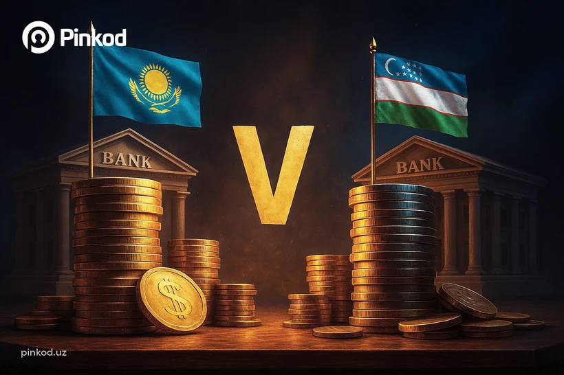 Qozogʻiston yoki Oʻzbekiston: yarim yillikda qayerdagi banklar koʻproq foyda oldi?