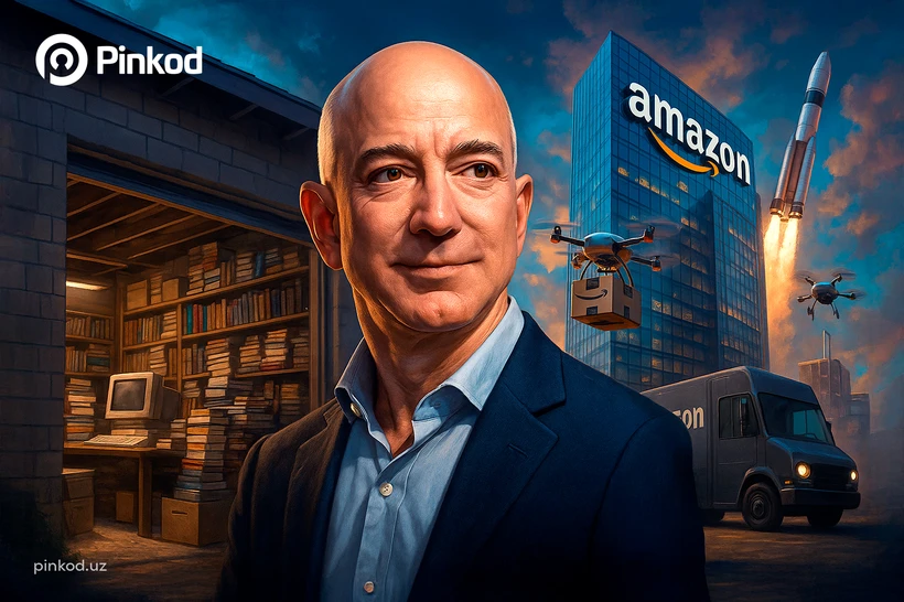 Amazon’ning kamtarona hikoyasi: ijaraga olingan garajdan $2,4 trlnlik imperiyagacha