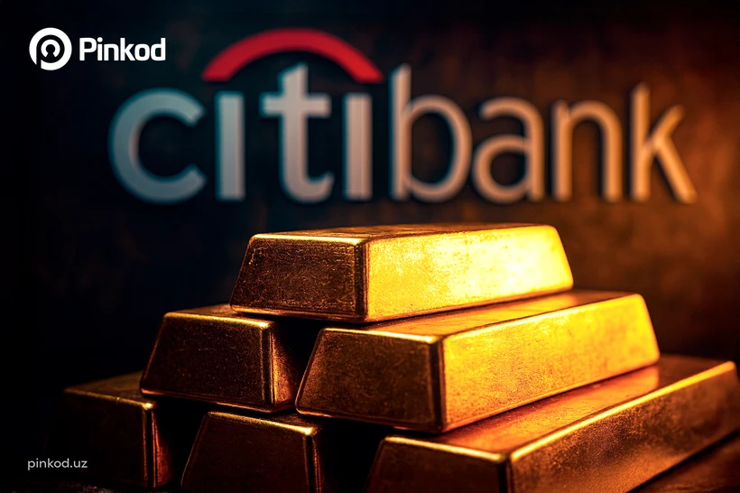 Citibank yaqin uch oy ichidagi oltin narxi boʻyicha prognozini $3 500 gacha oshirdi