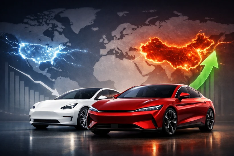 BYD 2025 йилда электромобиль савдосида Tesla’ни ортда қолдирди